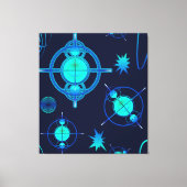 Connected Minds Pattern Canvas Afdruk (Voorkant)