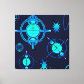 Connected Minds Pattern Canvas Afdruk (Voorkant)
