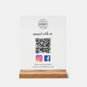 Connectez-vous avec nous Instagram Facebook Social (Recto)