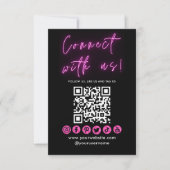 Connectez-vous avec nous QR Code Carte de visite d (Devant)