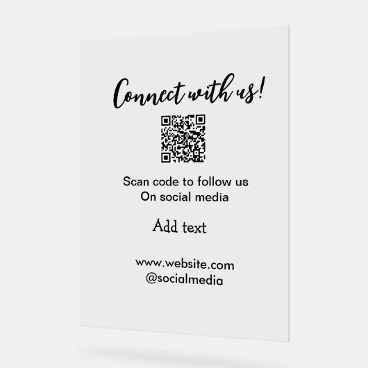 Connectez-vous avec nous scan QR code ajouter e-ma (Angle)