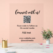Connectez-vous avec nous scan QR code ajouter e-ma (Mariage)