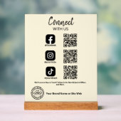 Connectez-vous avec nous Social Media Code QR (Neutre)