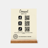 Connectez-vous avec nous Social Media Code QR (Recto)