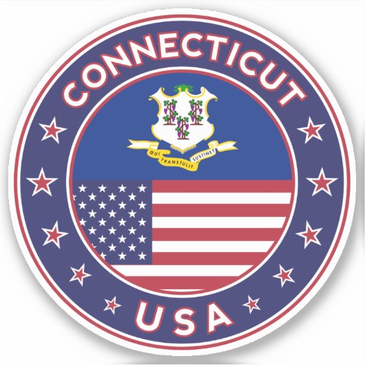 Connecticu Sticker (Voorkant)