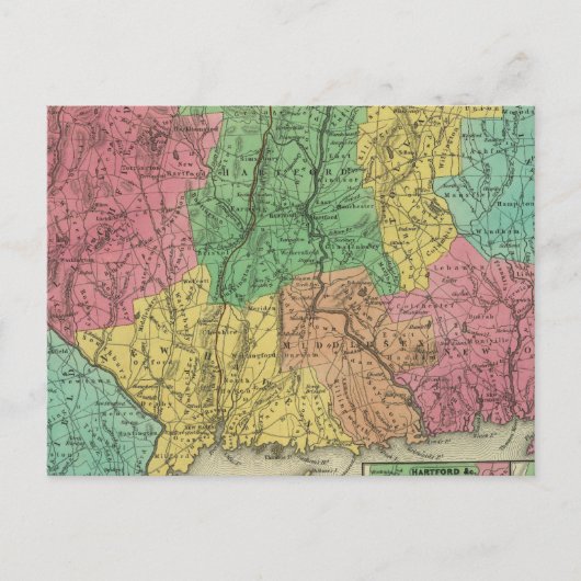 Connecticut 10 briefkaart (Voorkant)