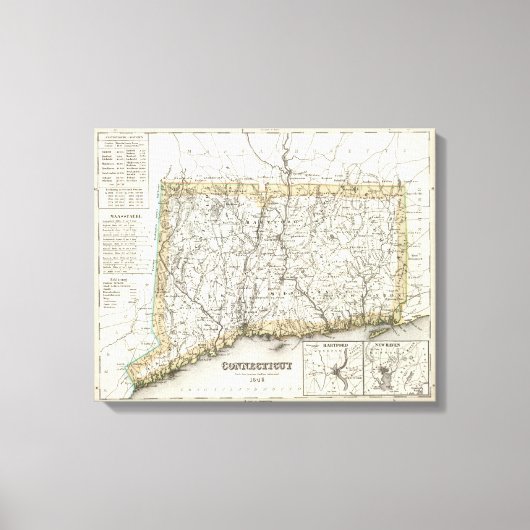 Connecticut 10 canvas afdruk (Voorkant)