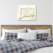 Connecticut 10 canvas afdruk (Insitu (Slaapkamer))