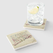 Connecticut 11 stenen onderzetter (Zijkant)