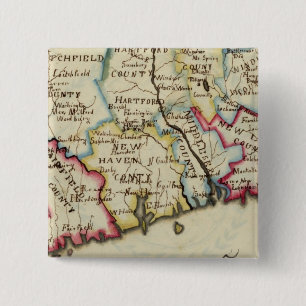 Connecticut 11 vierkante button 5,1 cm