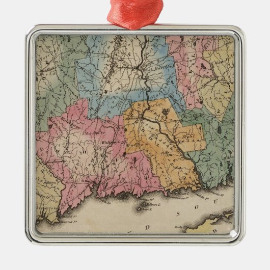 Connecticut 13 metalen ornament (Voorkant)