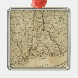 Connecticut 2 metalen ornament