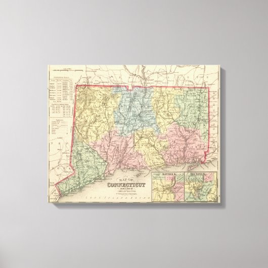 Connecticut 3 canvas afdruk (Voorkant)