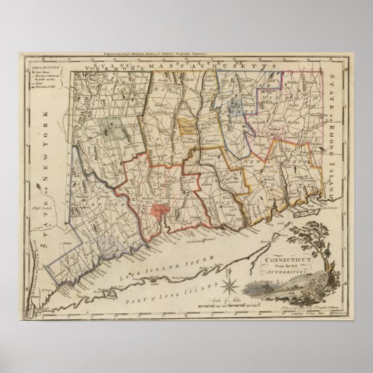 Connecticut 4 poster (Voorkant)