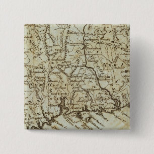 Connecticut 7 vierkante button 5,1 cm