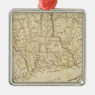 Connecticut 9 metalen ornament