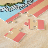 Connecticut Auto Map Legpuzzel (Zijkant)