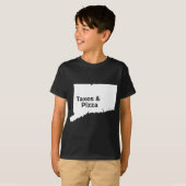 Connecticut Belastingen & Connecticut Pizza T-shirt (Voorkant volledig)