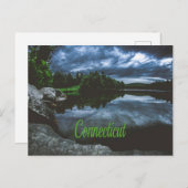 Connecticut Beuece Lake Trees Briefkaart (Voorkant / Achterkant)