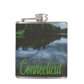 Connecticut Beuece Lake Trees Heupfles (Voorkant)