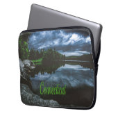 Connecticut Beuece Lake Trees Laptop Sleeve (Voorkant Links)