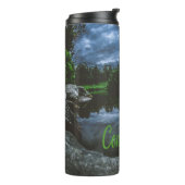 Connecticut Beuece Lake Trees Thermosbeker (Gedraaid links)