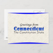 Connecticut Briefkaart (Voorkant / Achterkant)