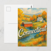 Connecticut Briefkaart (Voorkant / Achterkant)