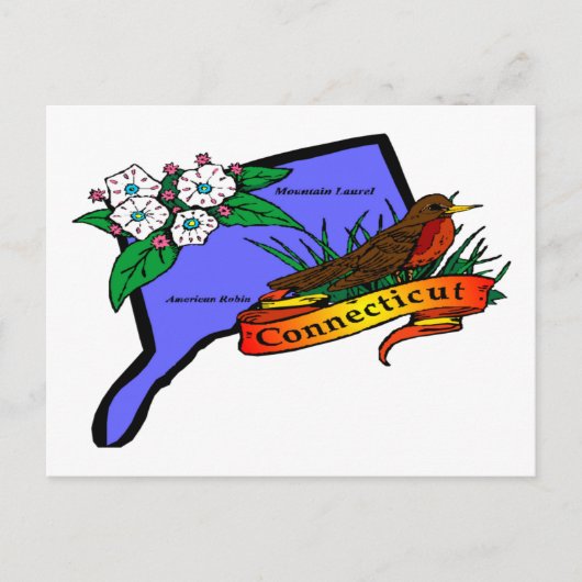 Connecticut Briefkaart (Voorkant)