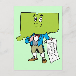 Connecticut CT Vintage Travel Souvenir Briefkaart