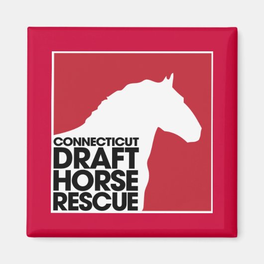 Connecticut Draft Paard Rescue magneet (Voorkant)