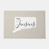 Connecticut familie Monogram staat deurmat (Voorkant)