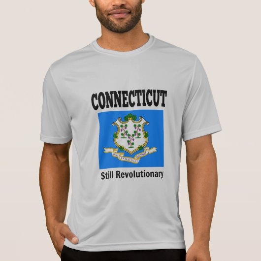 Connecticut flag and motto t-shirt (Voorkant)