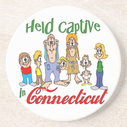 Connecticut Funny Trailer Park Dessous de verre Sa (Devant)