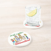 Connecticut Funny Trailer Park Sandstone Onderzett Zandsteen Onderzetter (Zijkant)