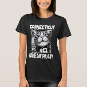 Connecticut Game Day Party Funny Home State Connec T-shirt (Voorkant)