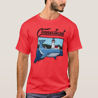 Connecticut Home Connecticut Whale Home Oversized T-shirt