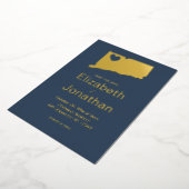 Connecticut kaart bestemming bruiloft (Gedraaid)