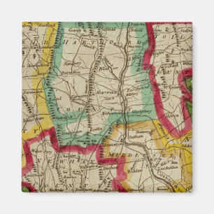 Connecticut-kaart Magneet
