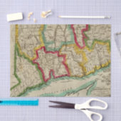 Connecticut-kaart Tissuepapier (Craft)
