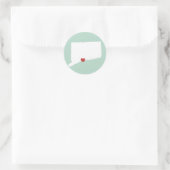 Connecticut Liefde - Sticker (Tas)