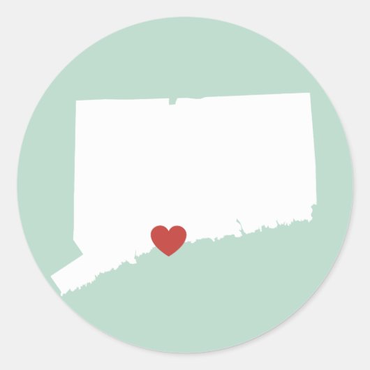 Connecticut Liefde - Sticker (Voorkant)