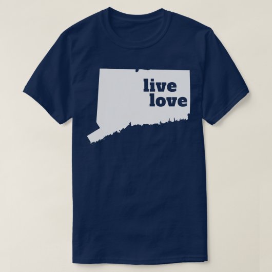 Connecticut Live Love Connecticut TShirt (Design devant)