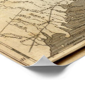 Connecticut Map door Arrowsmith Poster (Hoek)