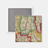 Connecticut Map Magneet (Voorkant / Achterkant)