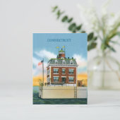 Connecticut New London Ledge Light Briefkaart (Staand voorkant)