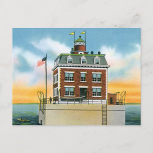 Connecticut New London Ledge Light Briefkaart