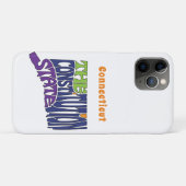 Connecticut Nickname Word Art Case-Mate iPhone Case (Achterkant (horizontaal))