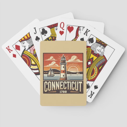 Connecticut Pokerkaarten (Achterkant)