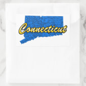 Connecticut Rechthoekige Sticker (Tas)
